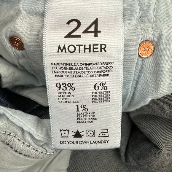 Mother Jeans The Looker in Smooth Moves Size 24 High Rise Denim Skinny Leg - Picture 7 of 9